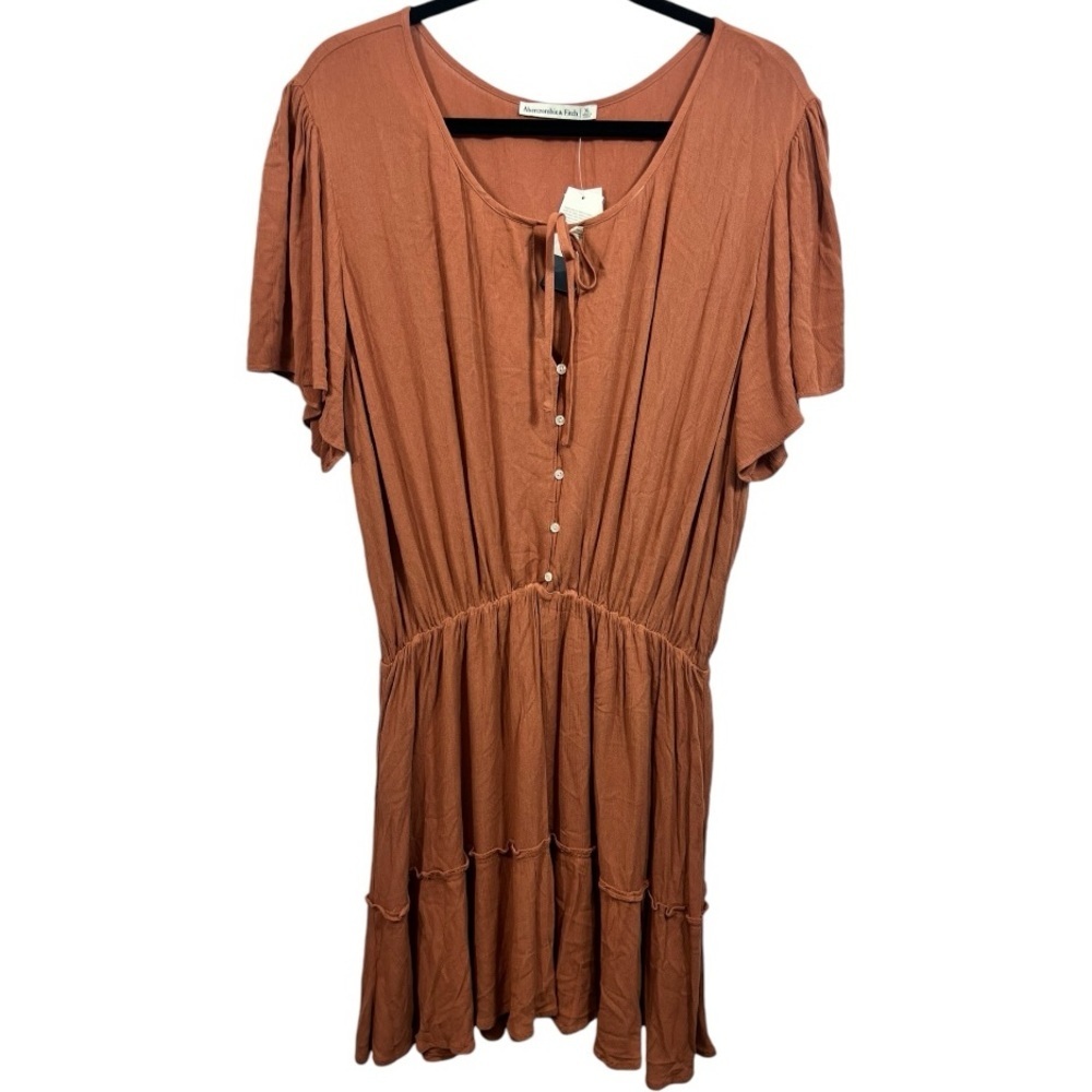 NWT Abercrombie & Fitch Tiered Babydoll Mini Dress XL